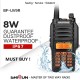 Baofeng UV 9R 8W модел 2017 IP67 водоустойчива UHF VHF UV Dual Band