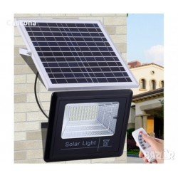 LED Прожектор със соларен панел 40W+дистанционно