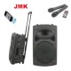 НАЙ НОВИ JMK!! Караоке Колона F15 JMK с акумулатор, Bluetooth  + ПОДАРЪК 2БР. БЕЗЖИЧНИ МИКРОФОНИ