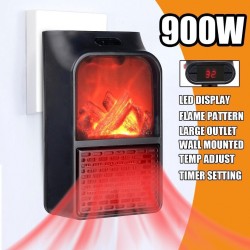 Портативна мини печка с ефект пламък - Flame Heater 900W