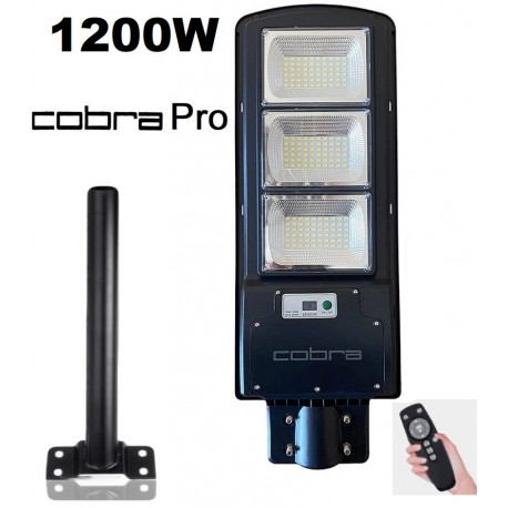 Соларна лампа Cobra Pro 1200W със стойка за монтаж