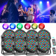 36 DJ LED Par Light RGB Party Lights Uplights със звуково активирано дистанционно DMX управление за