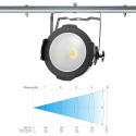 Par Lights Stage 100W COB Топли студени бели стробоскопи DMX DJ Lights Парти светлини за театрално парти [енергиен клас A+++]