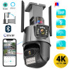 Двойна WIFI камера , 8MP, външна/ вътрешна, full HD, 8X увеличение, 360 градуса