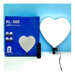 LED лампа Ring,  сърце RL-500 и осветителен пръстен LED стойка 2,1 м