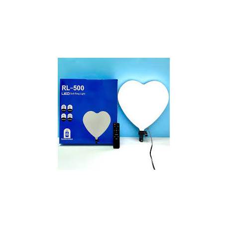 LED лампа Ring,  сърце RL-500 и осветителен пръстен LED стойка 2,1 м