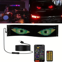 LED дисплей с матричен панел, черен, USB зареждане,