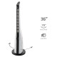 Вентилатор Diplomat - TF5115M, 50W, 3 скорости, 91.4 cm, бял/черен
