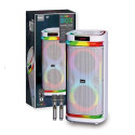 караоке Bluetooth високоговорител Brodu BTS-2407 с RGB осветление, субуфер и безжичен микрофон