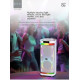 караоке Bluetooth високоговорител Brodu BTS-2407 с RGB осветление, субуфер и безжичен микрофон