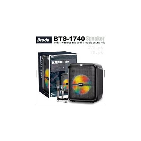 Bluetooth караоке колона Brodu BTS-1740 с 2 включени микрофона
