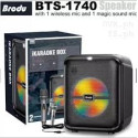 Bluetooth караоке колона Brodu BTS-1740 с 2 включени микрофона